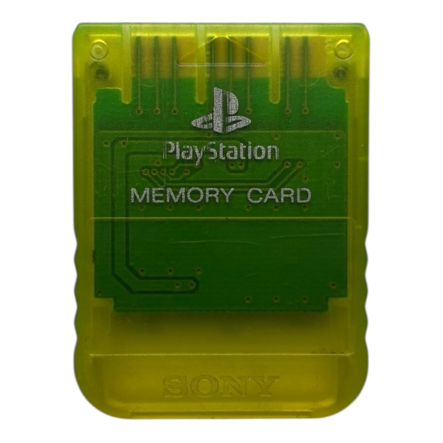 Originele Playstation 1 Memory Card - Lemon Yellow