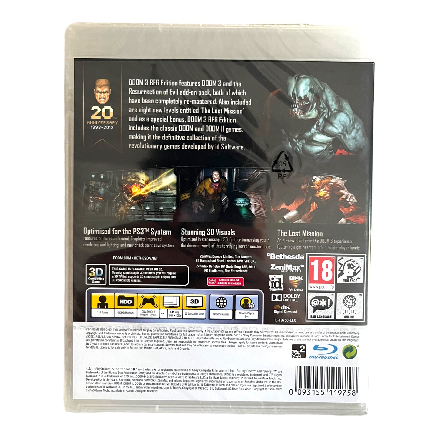Doom 3 BFG Edition (scellé)