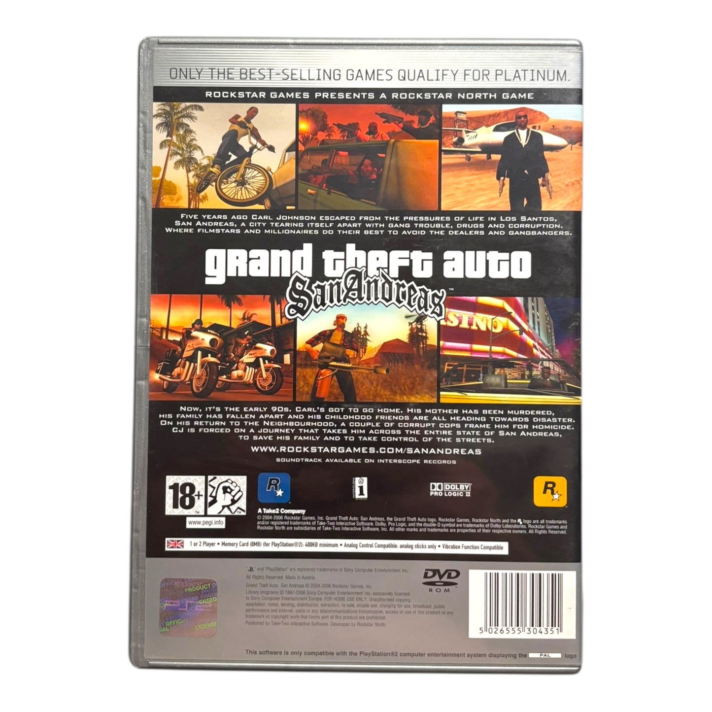 Grand Theft Auto: San Andreas - Platinum