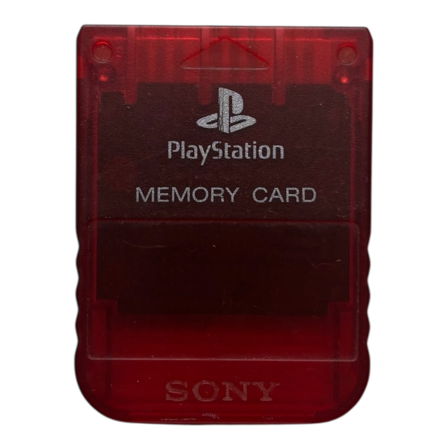 Originele Playstation 1 Memory Card - Crystal Red