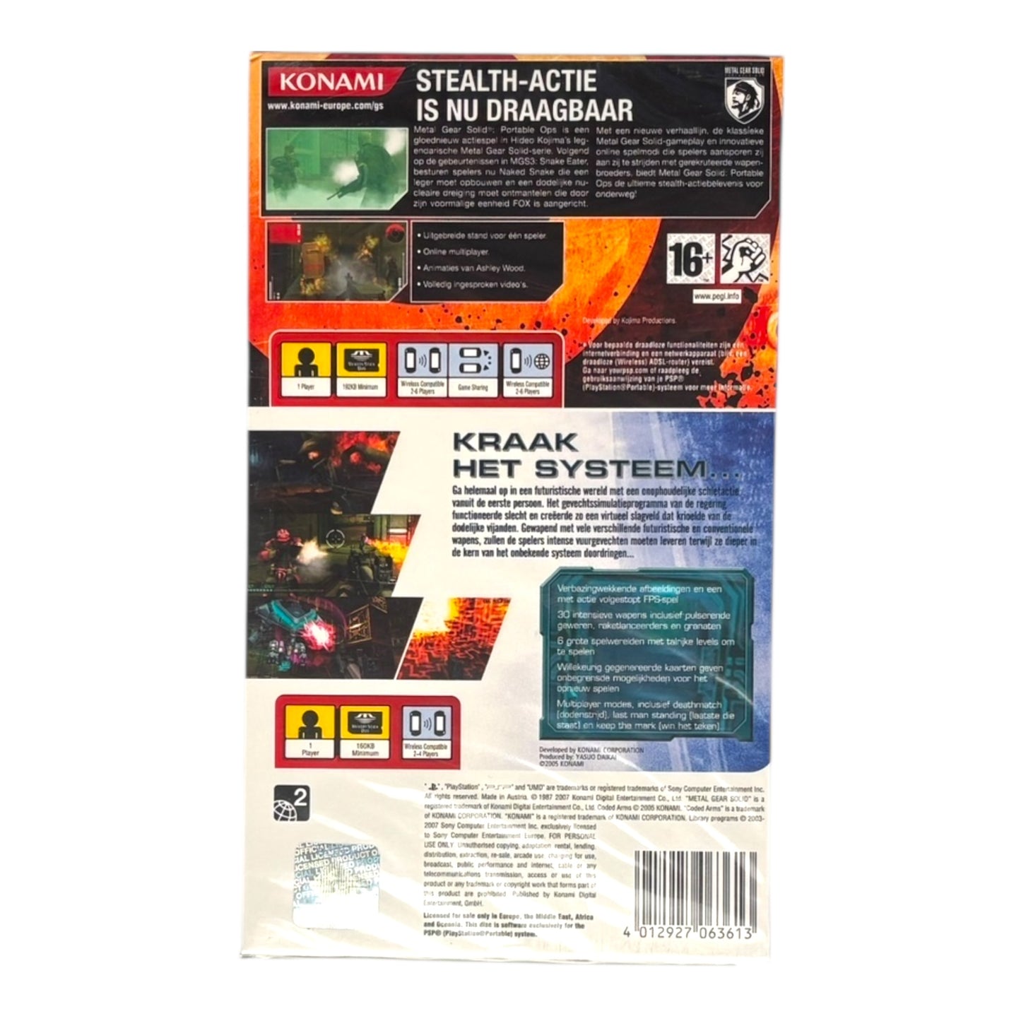 Double Pack: Metal Gear Solid Portable Ops & Coded Arms (Sealed)