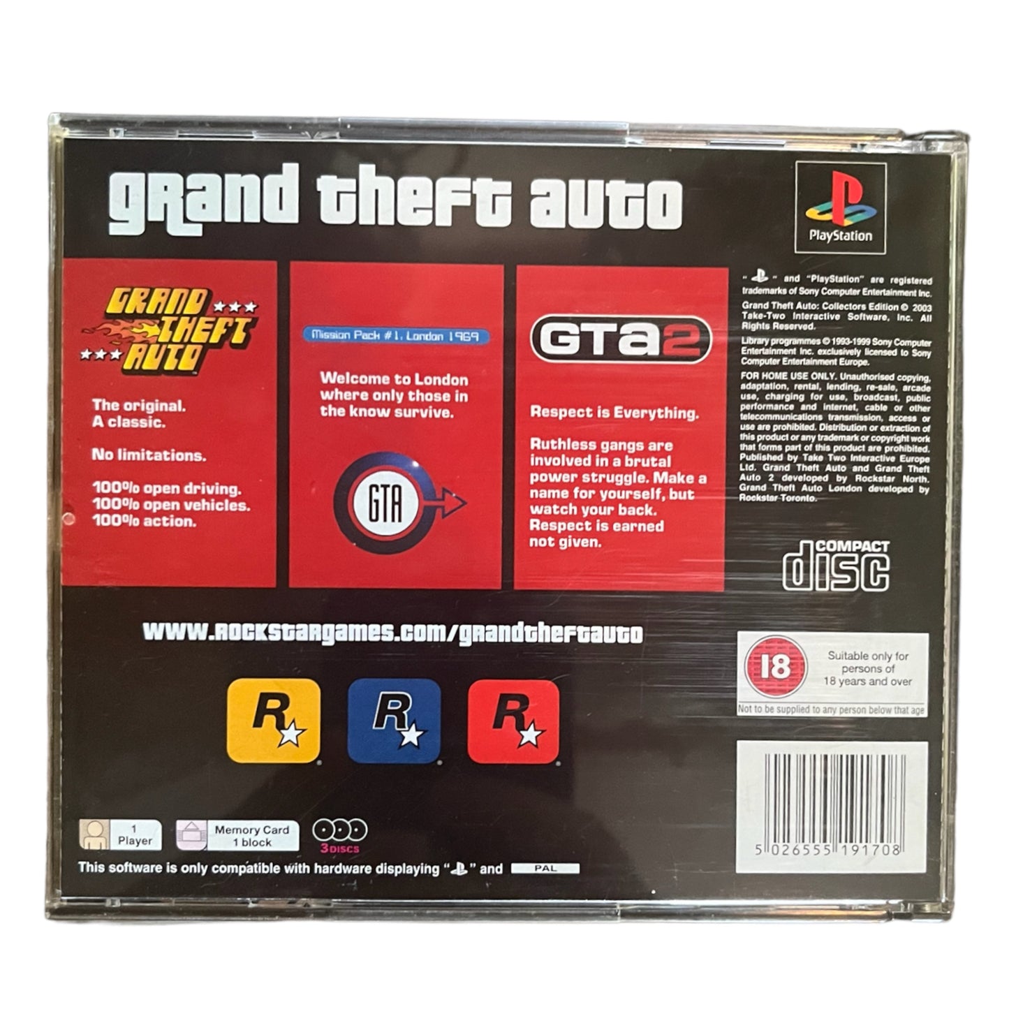 Grand Theft Auto 1 COLLECTORS’ EDITION CIB GTA