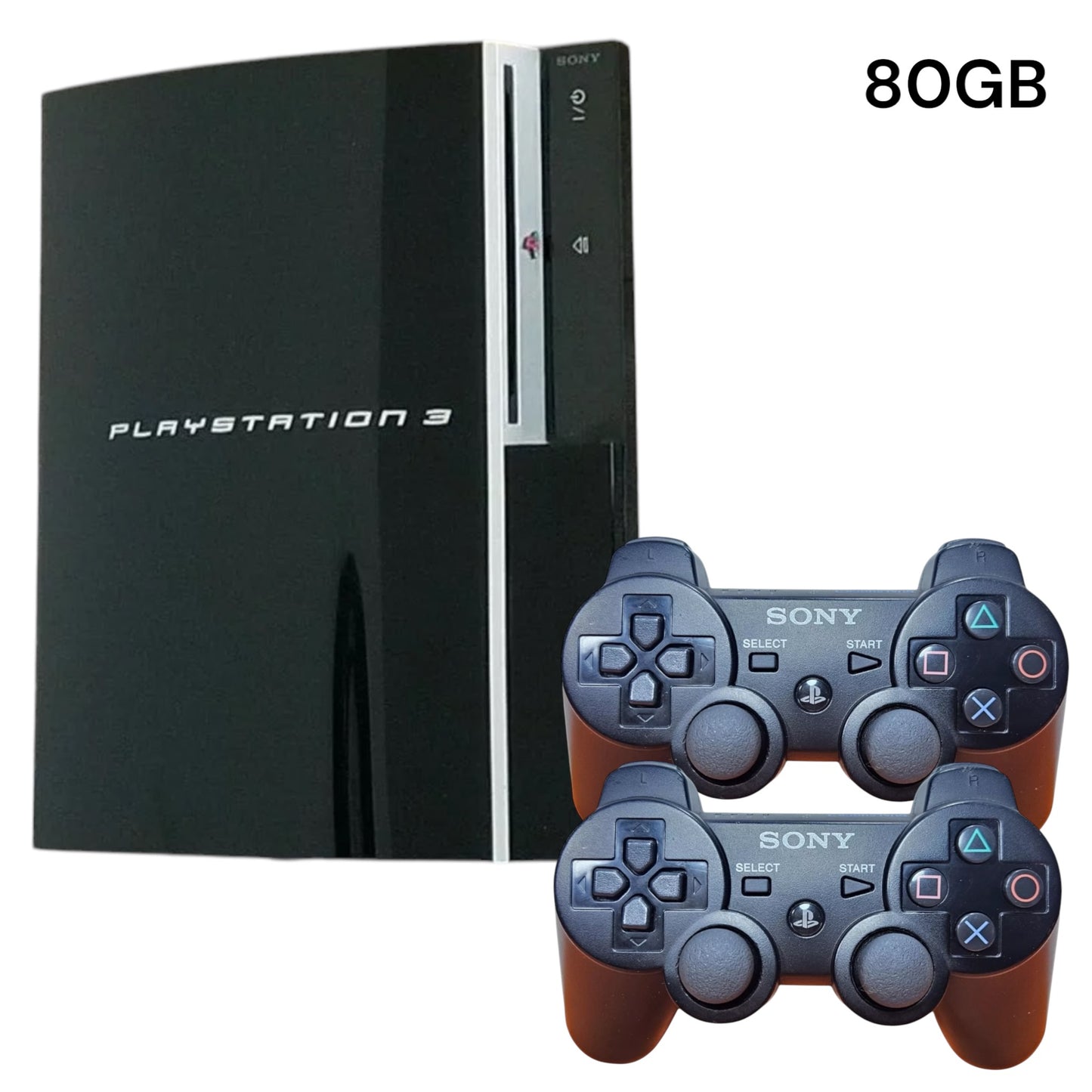 PlayStation 3 Phat 80GB Console + 2x ‘DualShock 3’ Controller’s