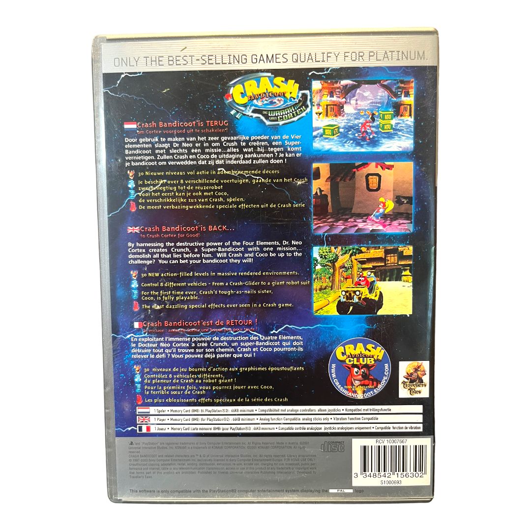 Crash Bandicoot: De wraak Van Cortex - Platinum