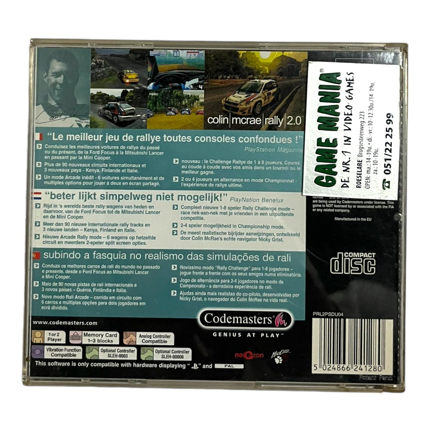 Colin McRae Rally 2.0 (Zonder Front)