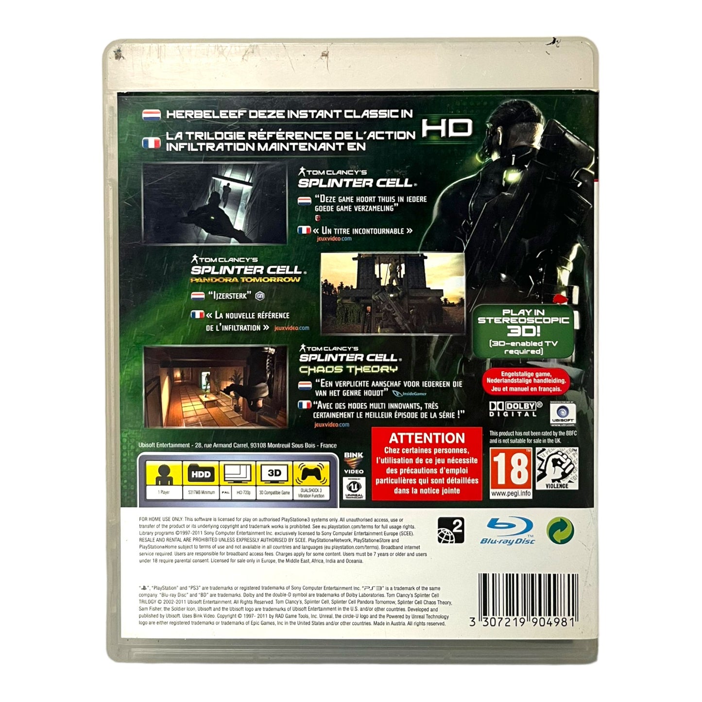 Splinter Cell : Trilogie
