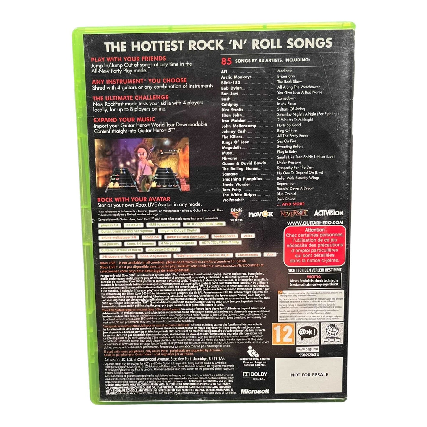 Guitar Hero 5 - XBox 360