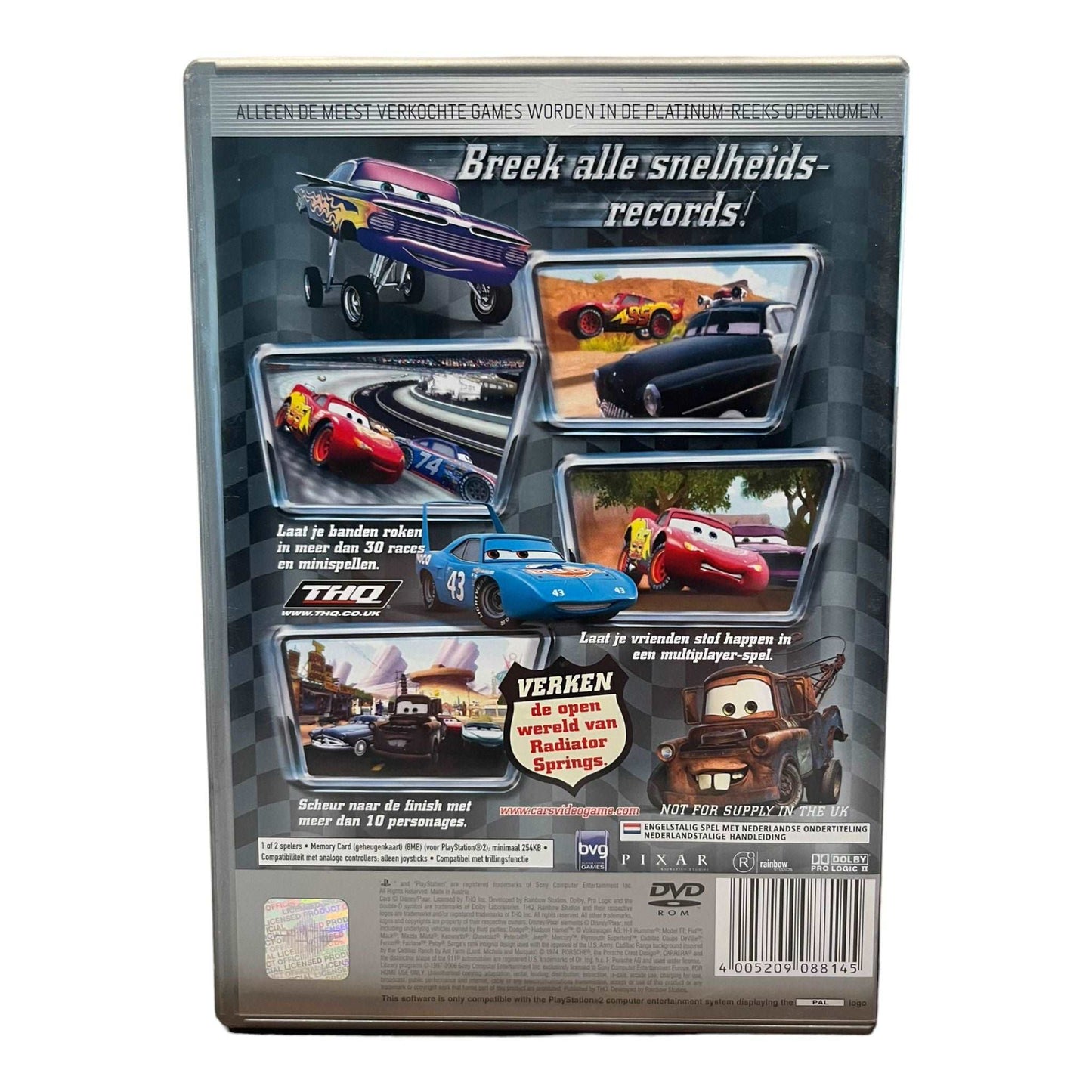 Cars - PS2 - Platinum