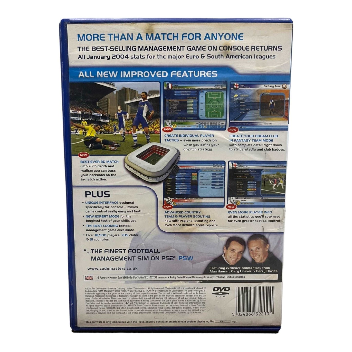 LMA Manager 2004 - PS2