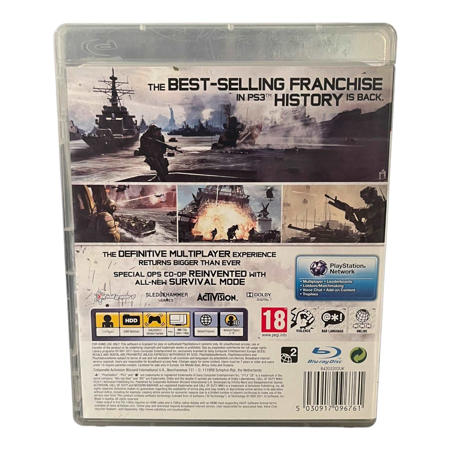 Call Of Duty: Modern Warfare 3 MW3 - PS3