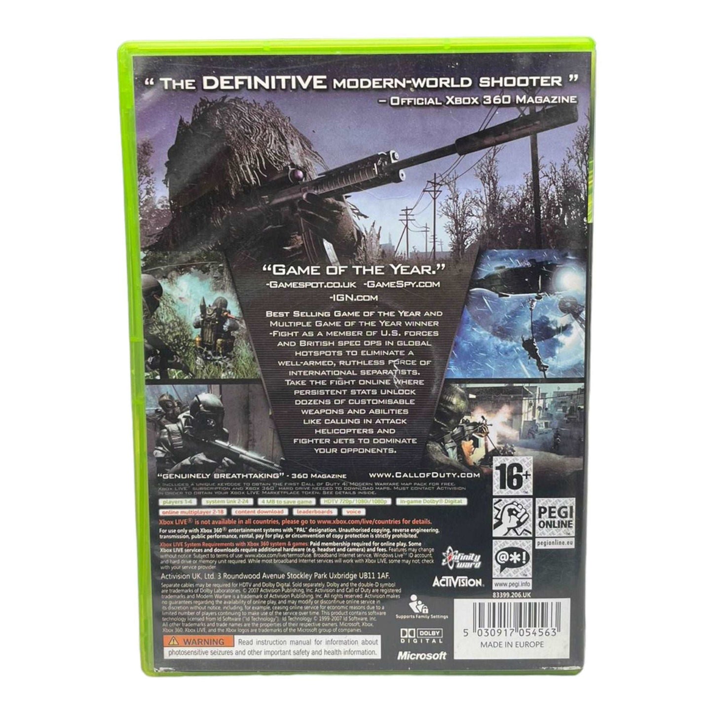 Call of Duty 4: Modern Warfare - GOTY edition - XBox 360