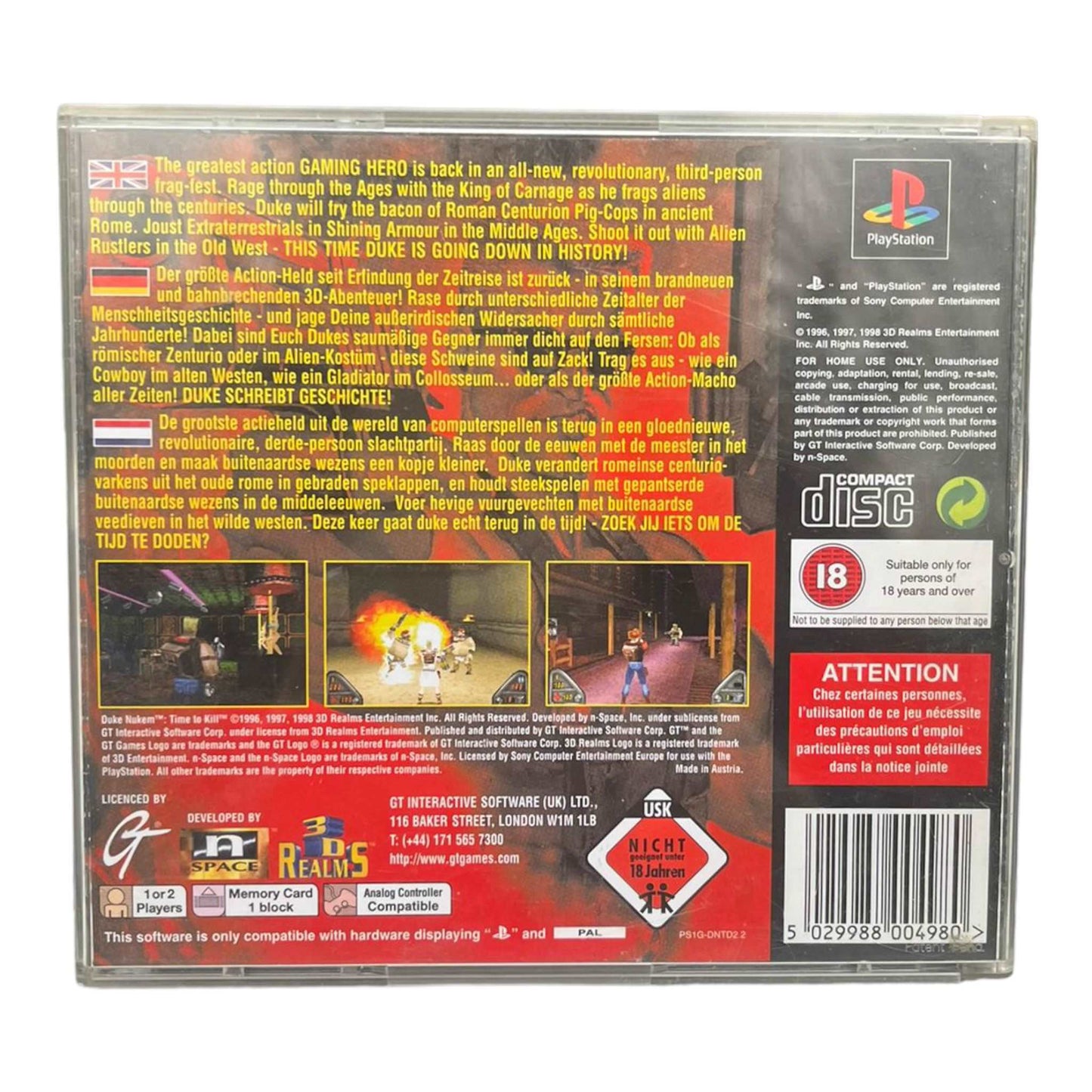 Duke Nukem: Time to kill - PS1