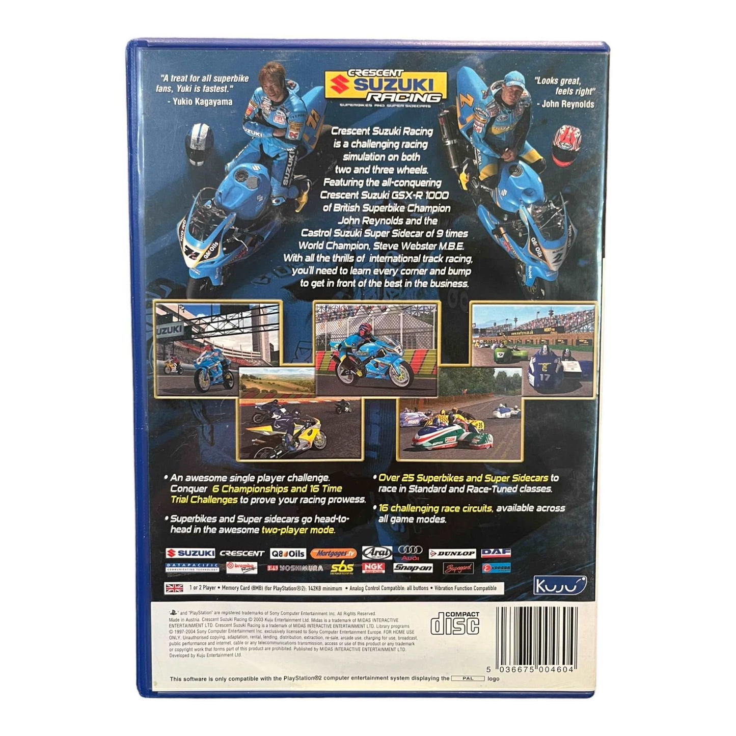 Crescent Suzuki Racing: Superbikes And Super Sidecars - PS2