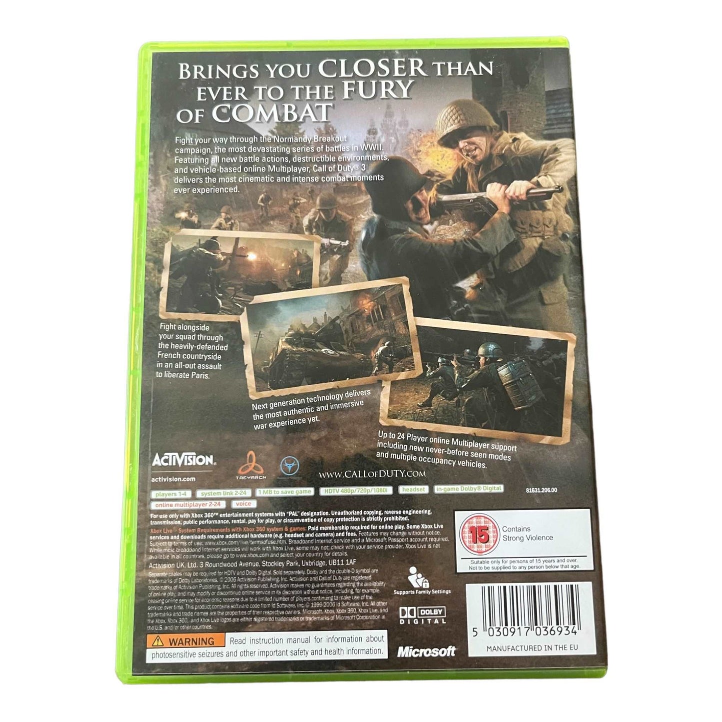 Call Of Duty 3 - XBox 360