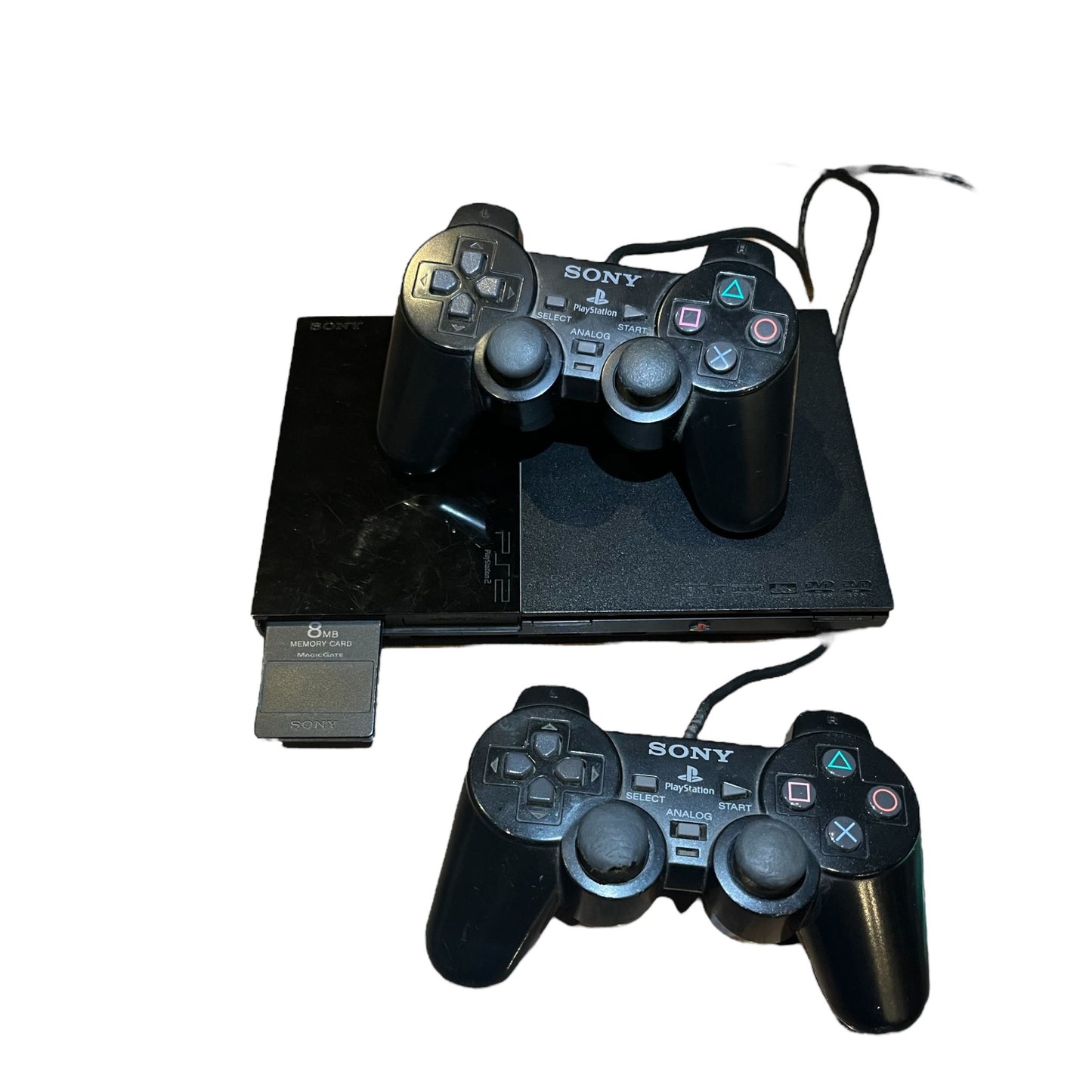 Playstation 2 Console Slim + 2 Controller's + Memory Card