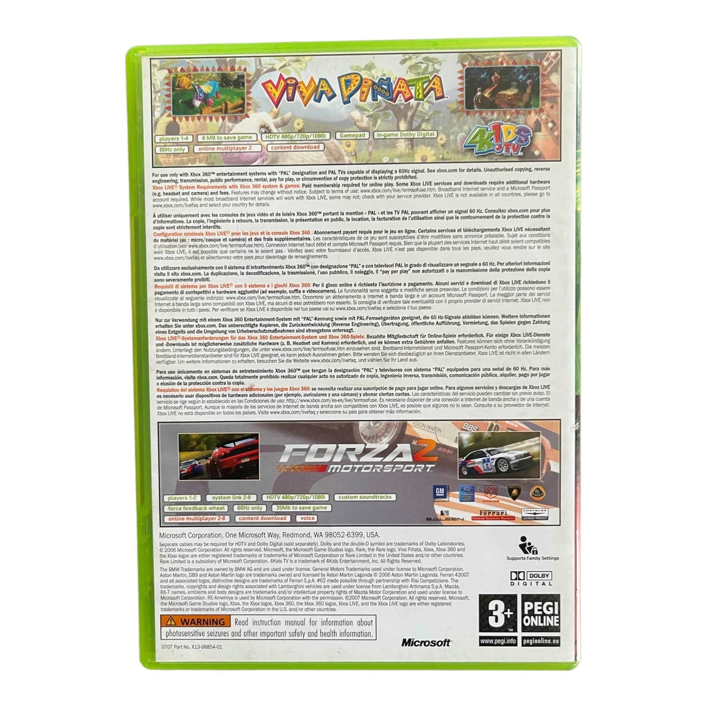 Forza Motorsport 2 & Viva Pinata - XBox 360