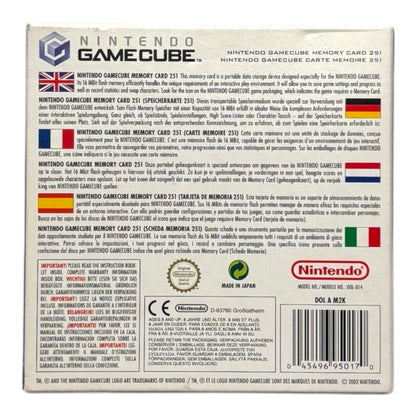 Nintendo Gamecube Memory Card 251