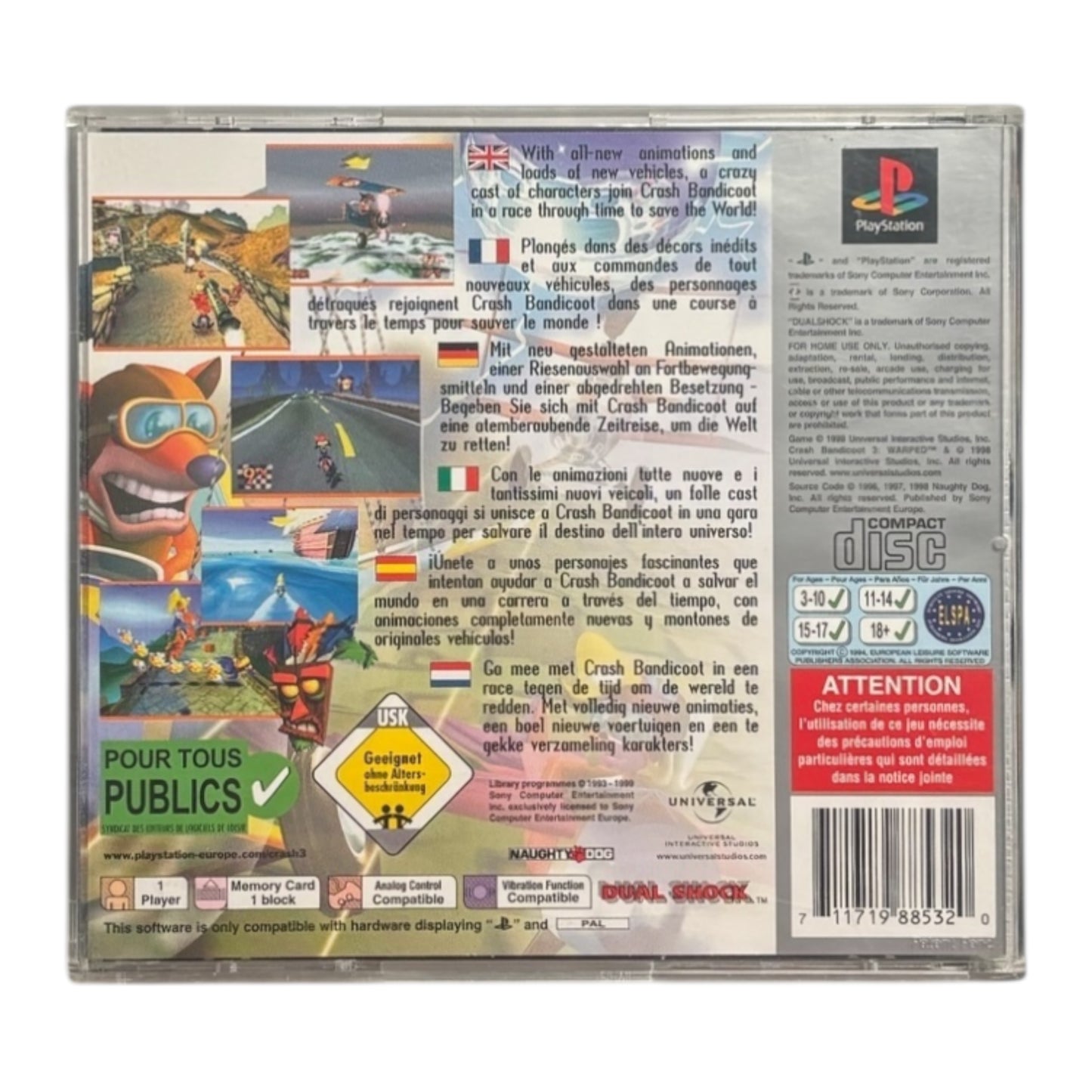 Crash Bandicoot 3: Warped - Platinum