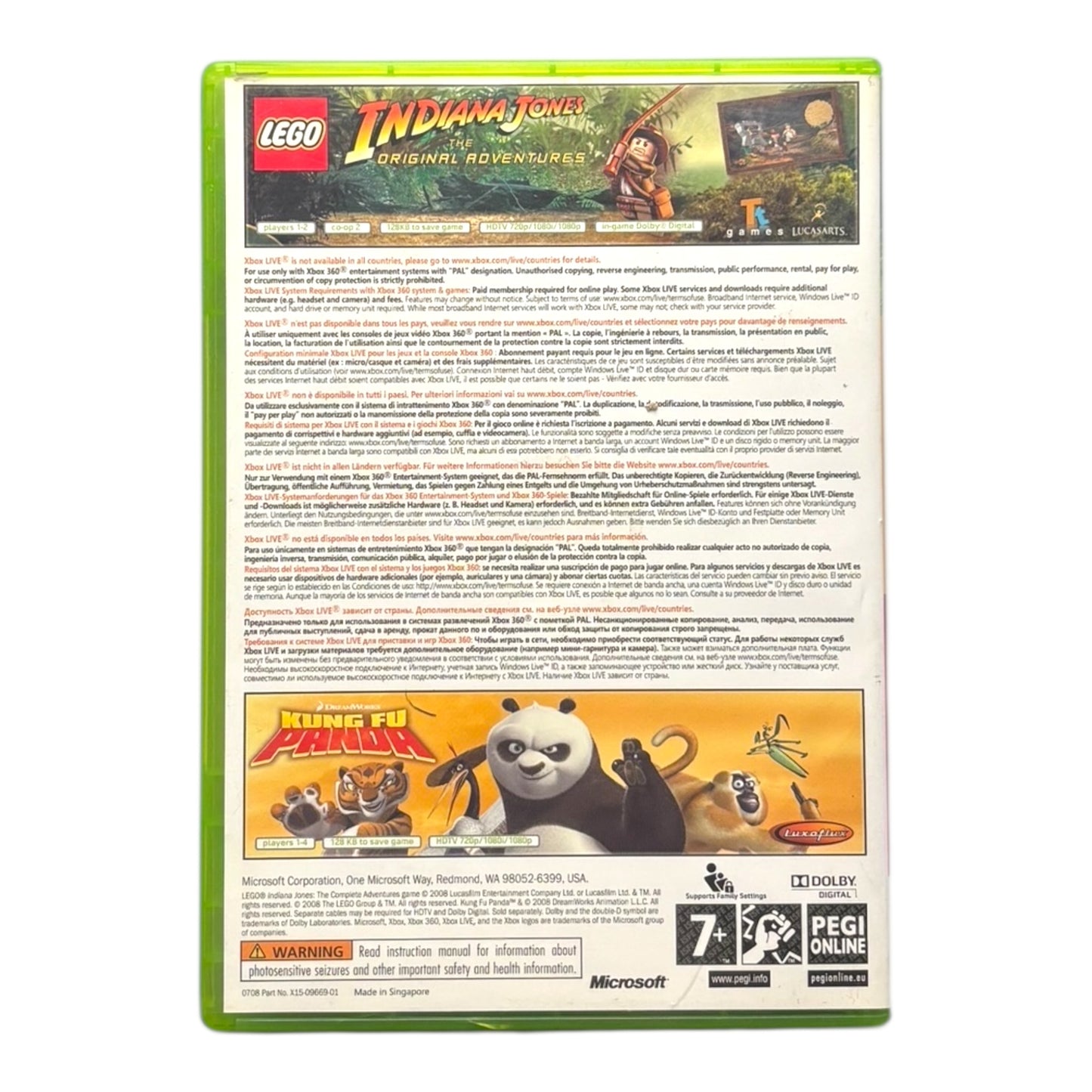 LEGO Indiana Jones en Kung Fu Panda