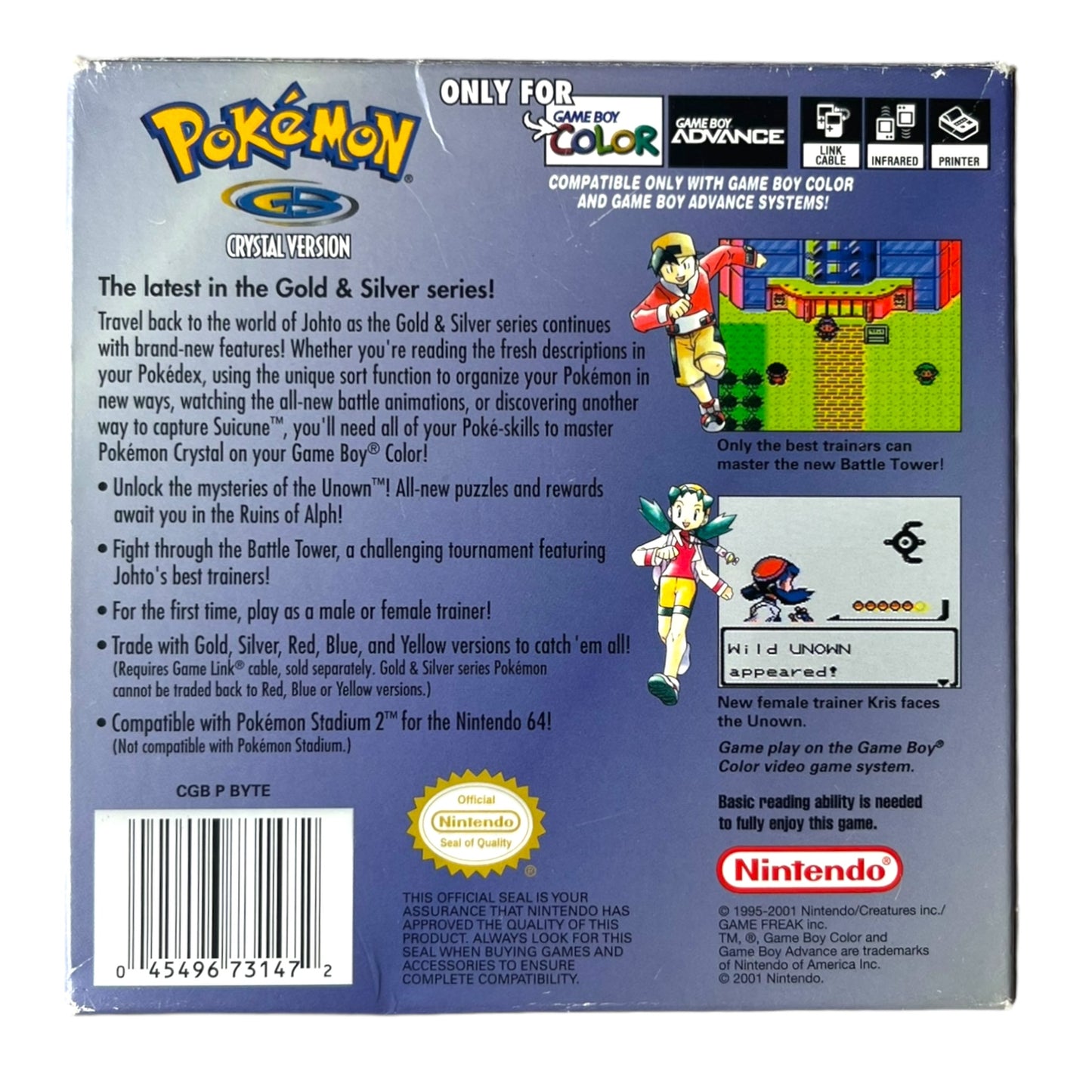 Pokémon Crystal USA Version CIB