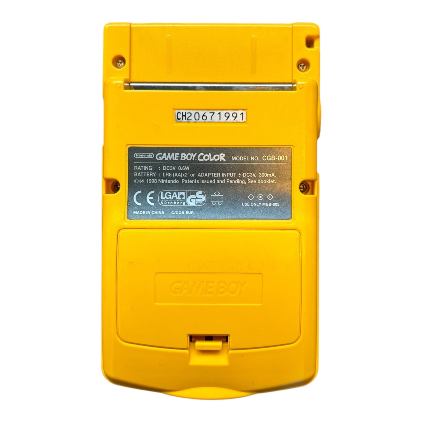 GameBoy Color Yellow