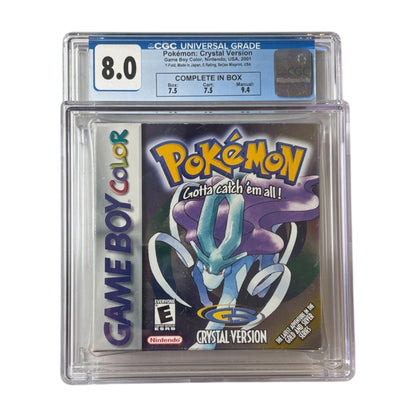 Pokémon Crystal [USA] {Graded 8}