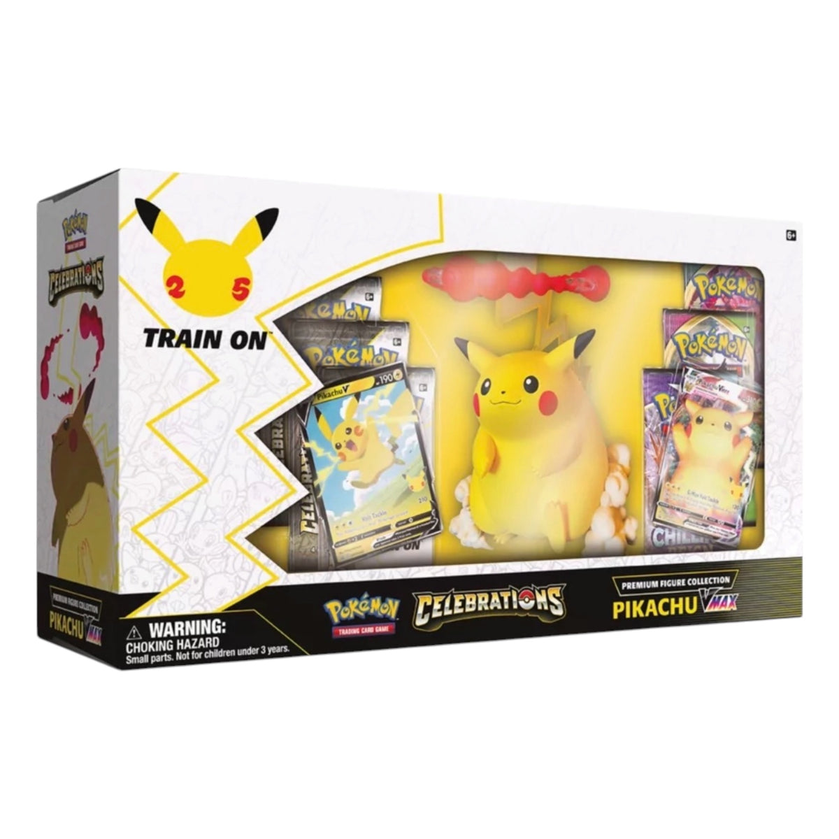 Pokémon JCC : Collection Premium Figurines Célébrations – Pikachu VMAX (25e Anniversaire) [ANG]