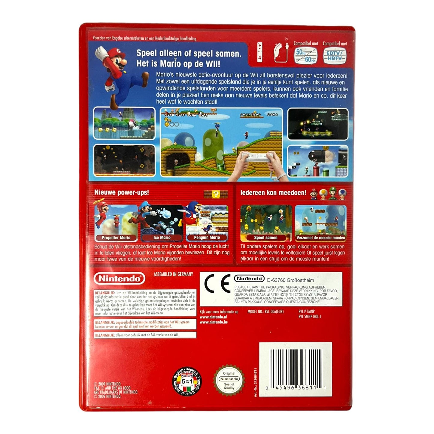New Super Mario Bros. Wii (Zonder Handleiding)