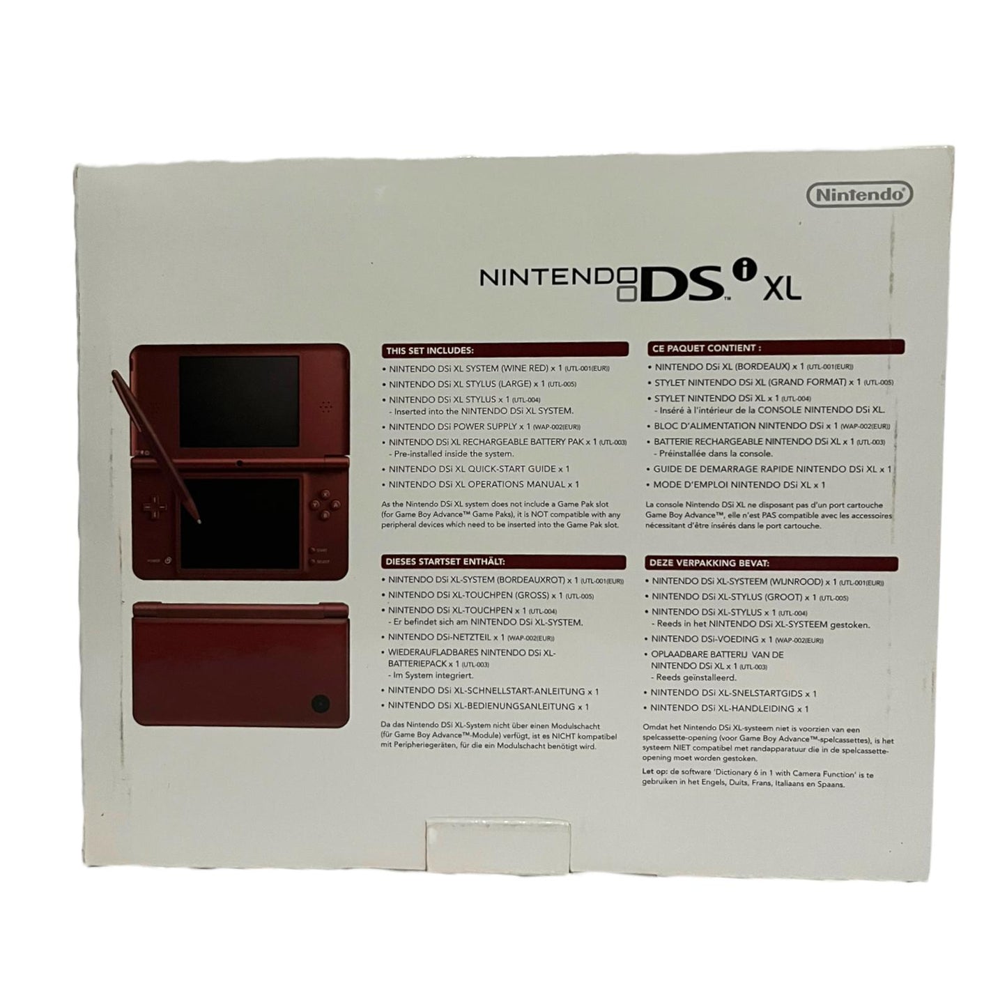 nintendo DSI XL Rouge