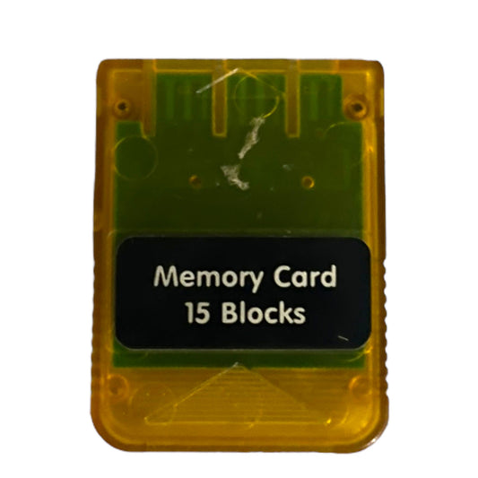 Memory Card PlayStation 1 Memory Card - Crystal Yellow