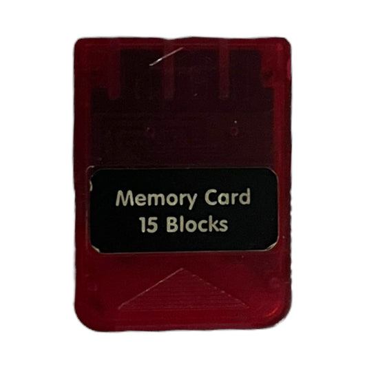 Memory Card PlayStation 1 Memory Card - Crystal Red