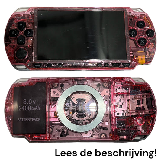PlayStation Portable PSP Transparant Pink (Reshell)