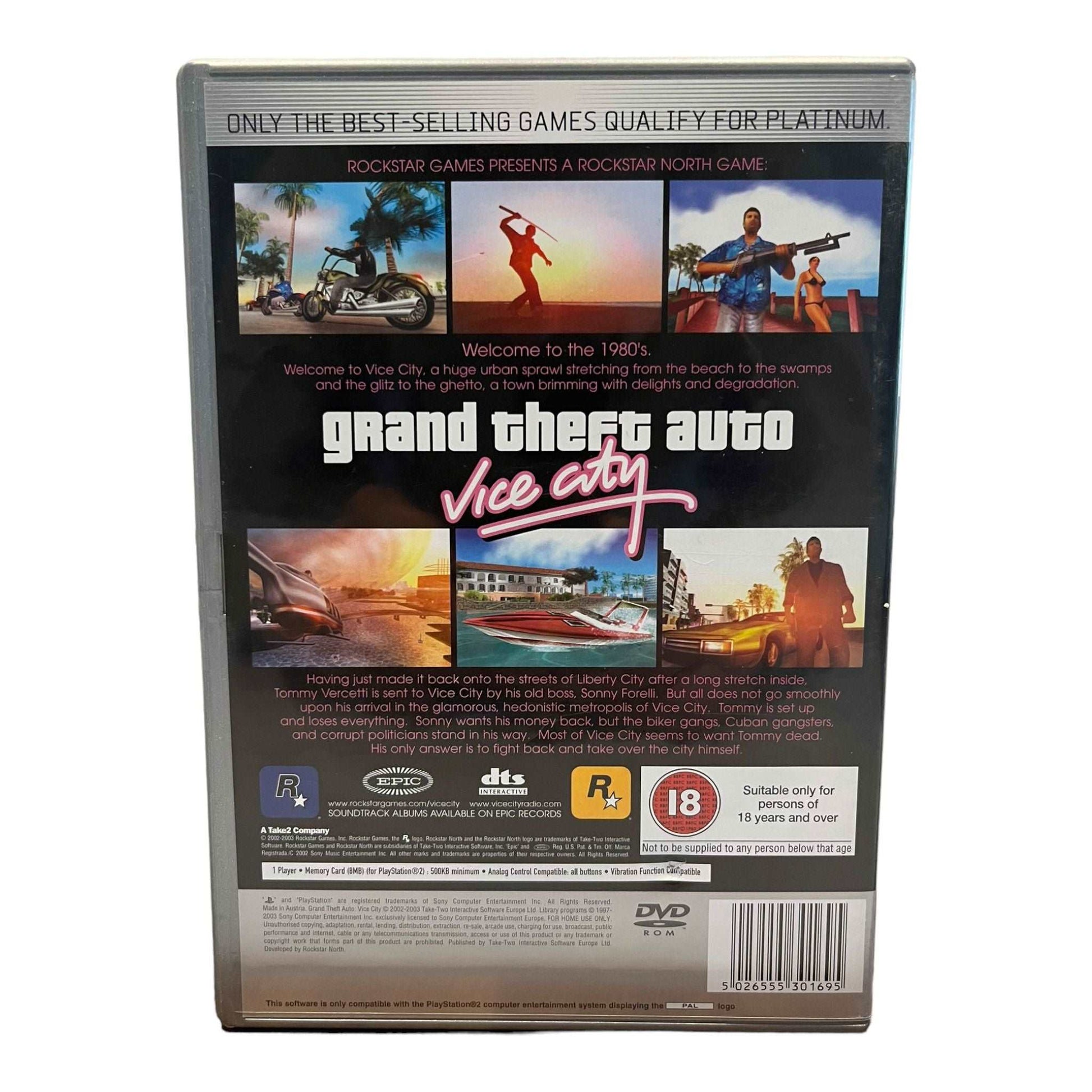 Grand Theft Auto: Vice City - PS2 - Platinum