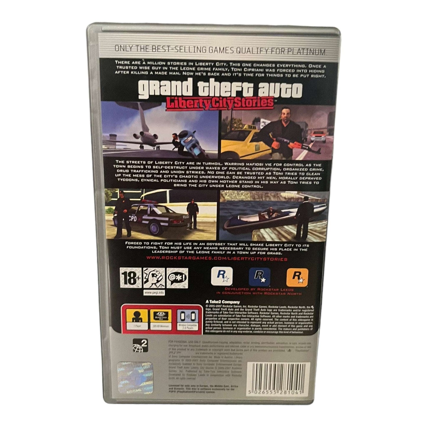 Grand Theft Auto: Liberty City Stories - PSP - Platinum