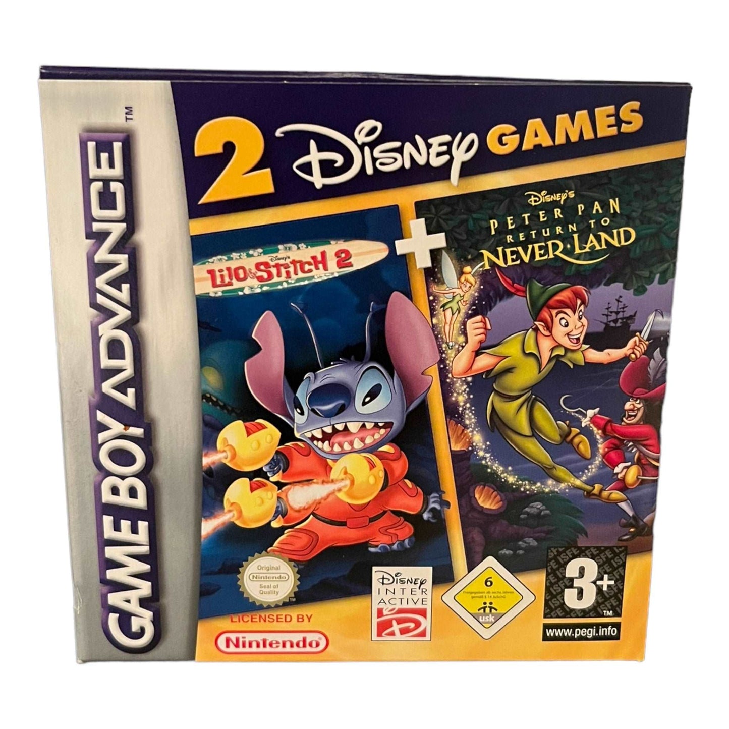 Disney Lilo Stitch 2 + Peter Pan: Return To Neverland - GBA