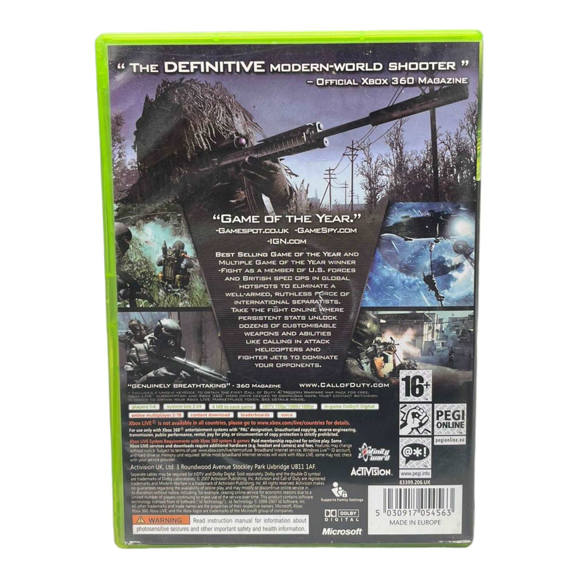 Call of Duty 4: Modern Warfare - XBox 360