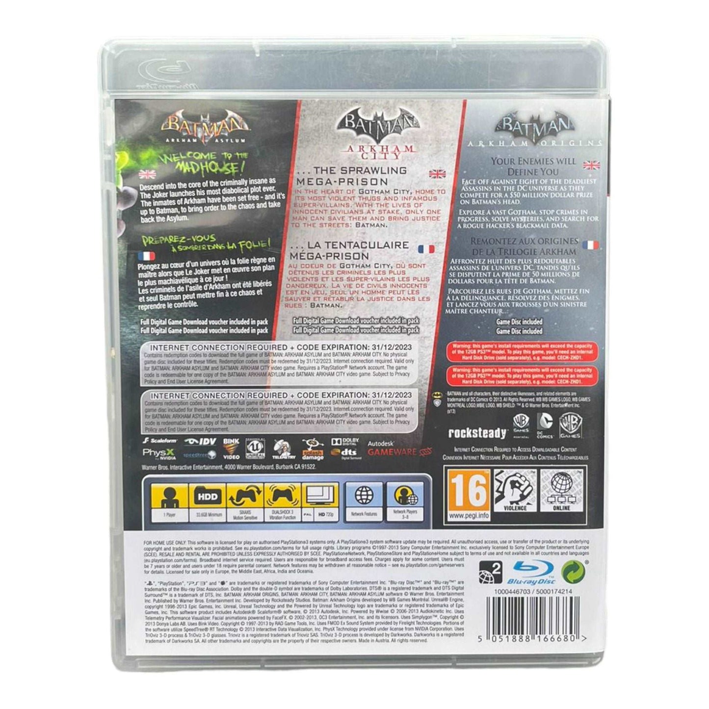 Batman Arkham Collection (trilogy) - PS3