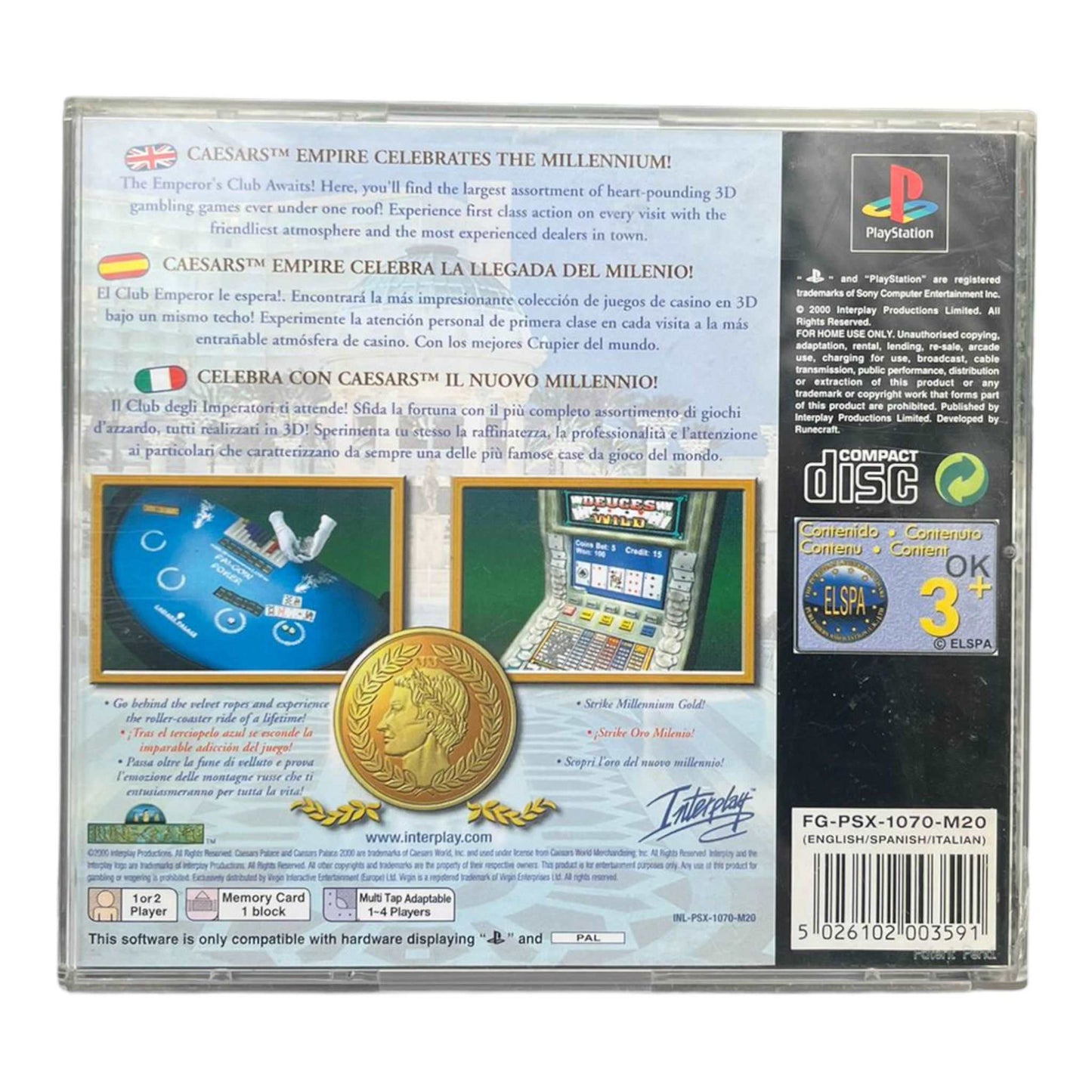 Caesars Palace 2000 - PS1