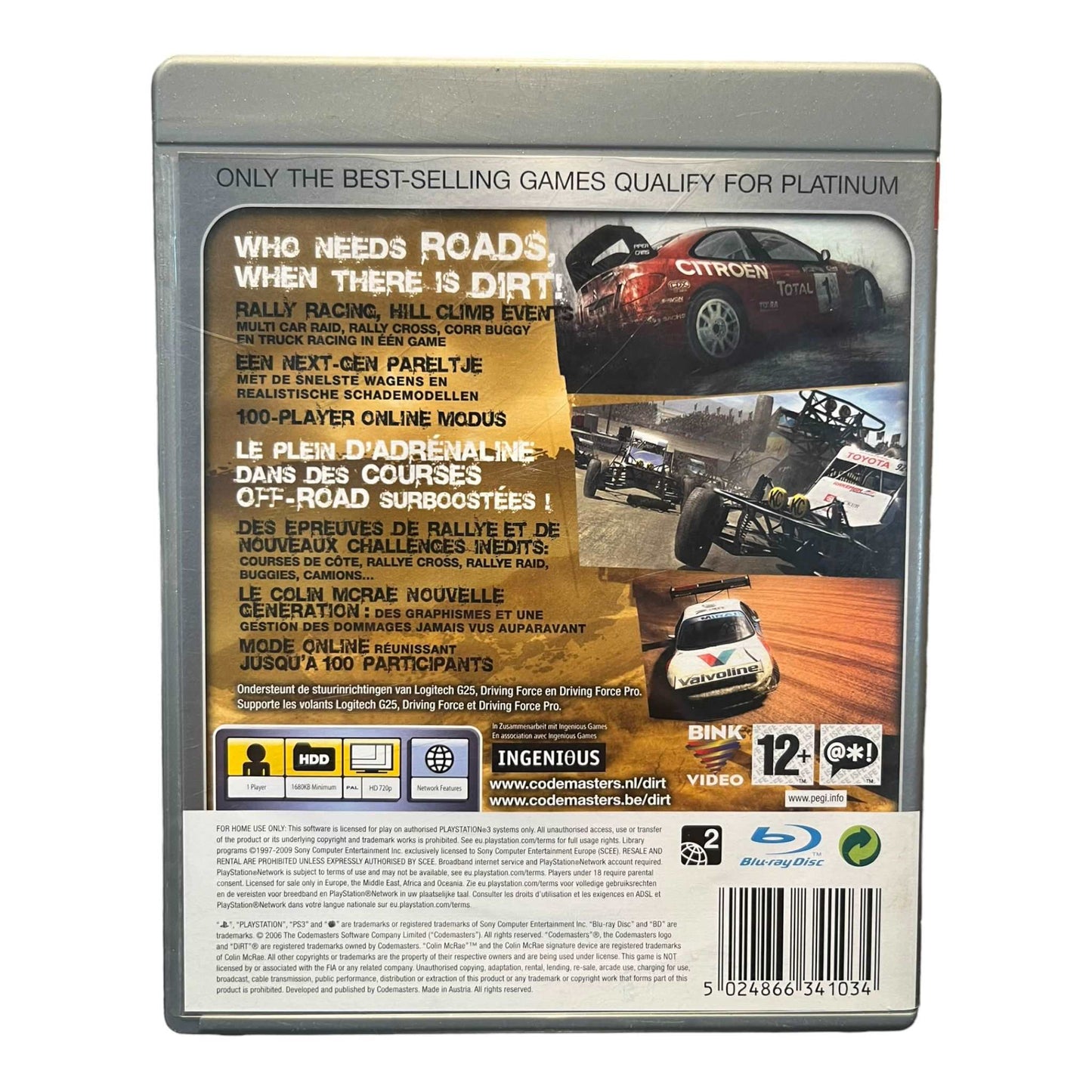 Colin Mcrae Dirt - Platinum - PS3