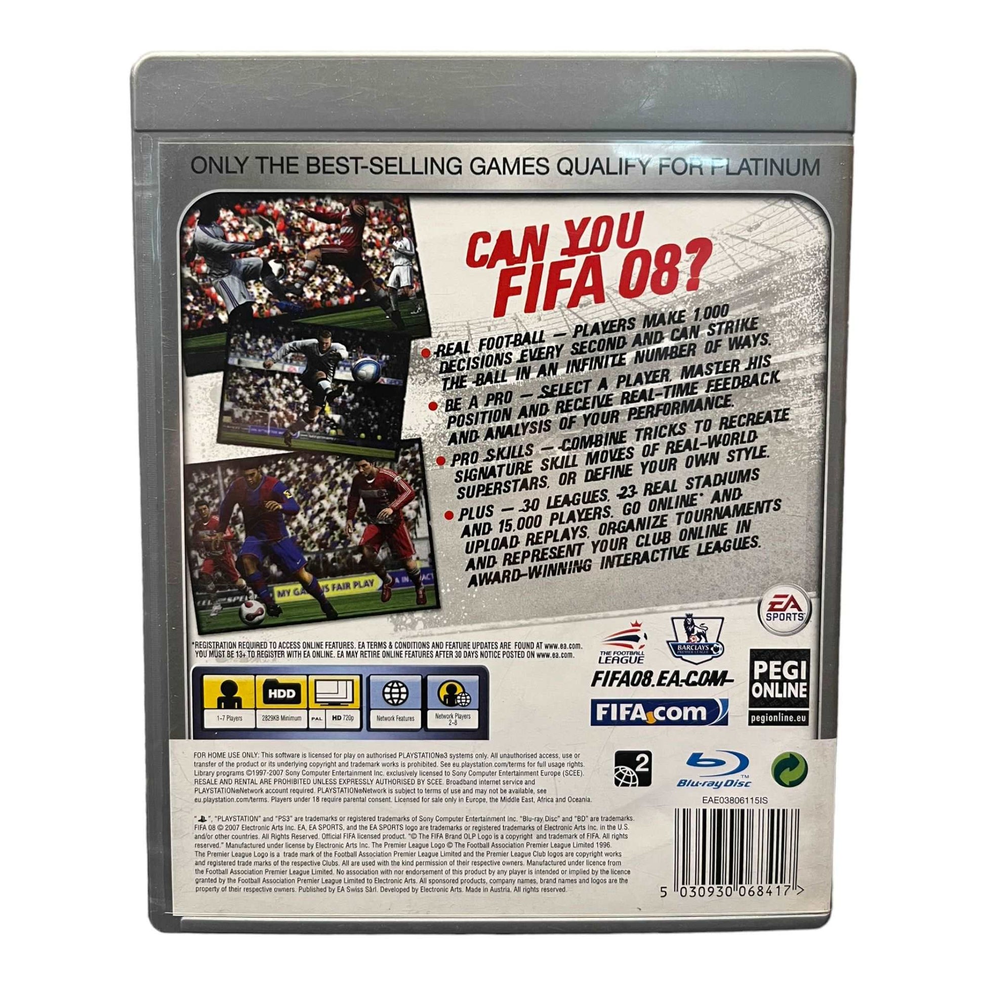 FIFA 08 - PS3 - Platinum