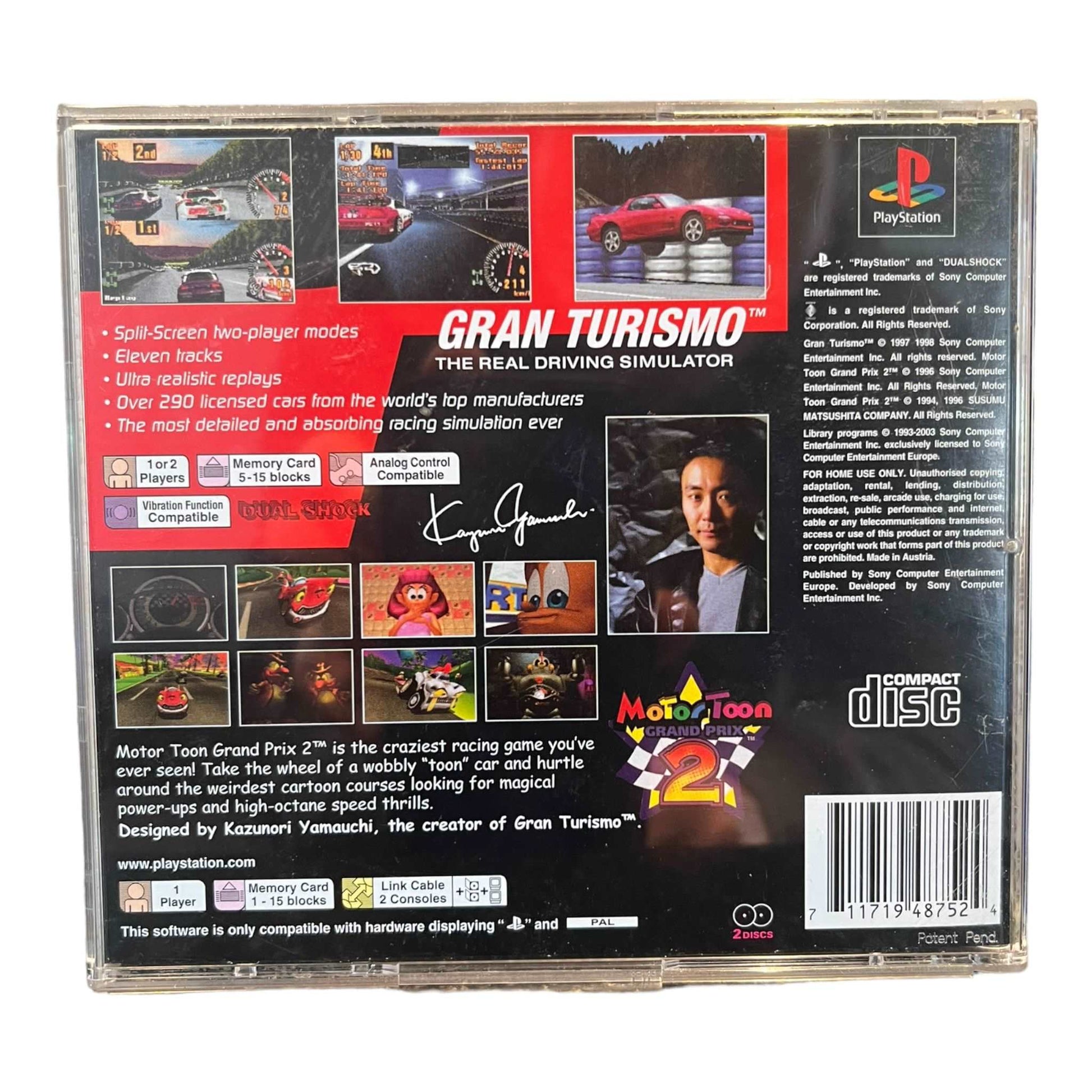 Gran Turismo - Motor Toon Grand Prix 2 - 2 in 1 - PS1