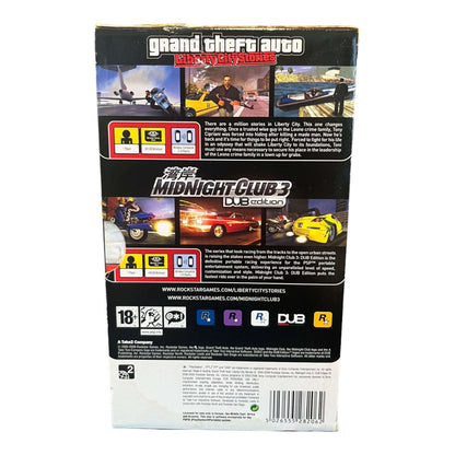 Doublepack Grand Theft Auto: Liberty City Sories / Midnight Club 3: Dub Edition - PSP