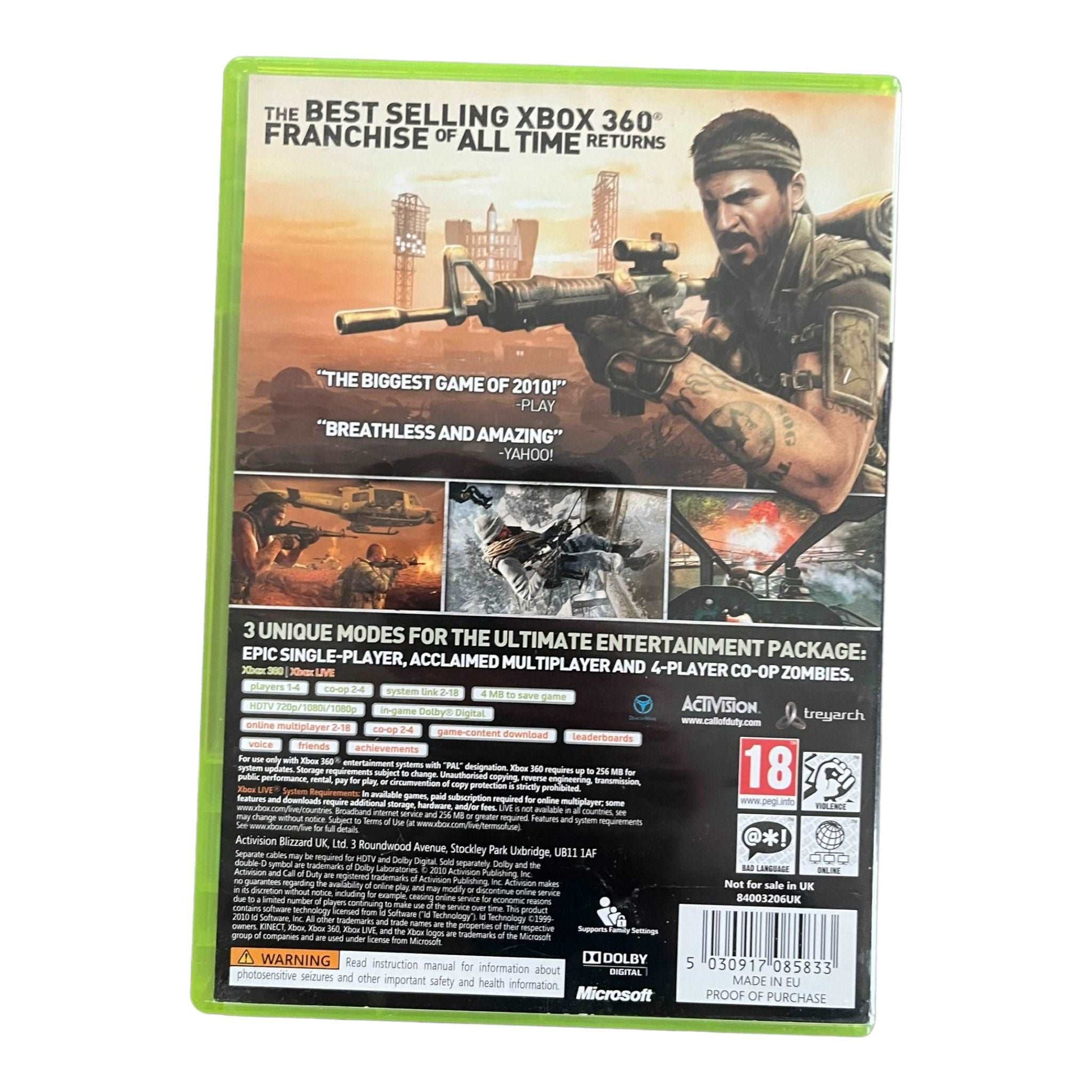 Call Of Duty Black Ops - XBox 360
