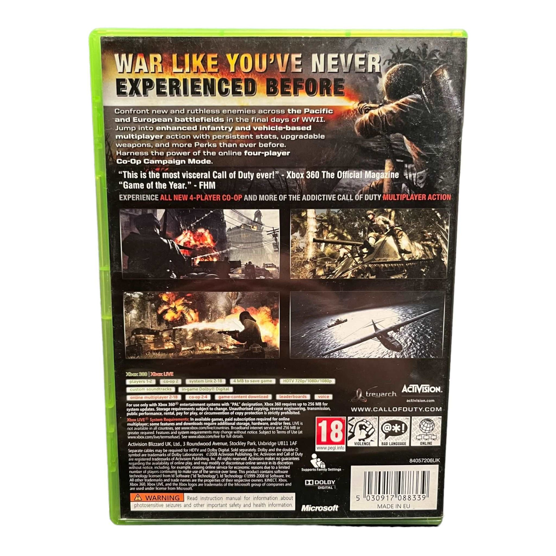 Call of Duty: World At War - XBox 360