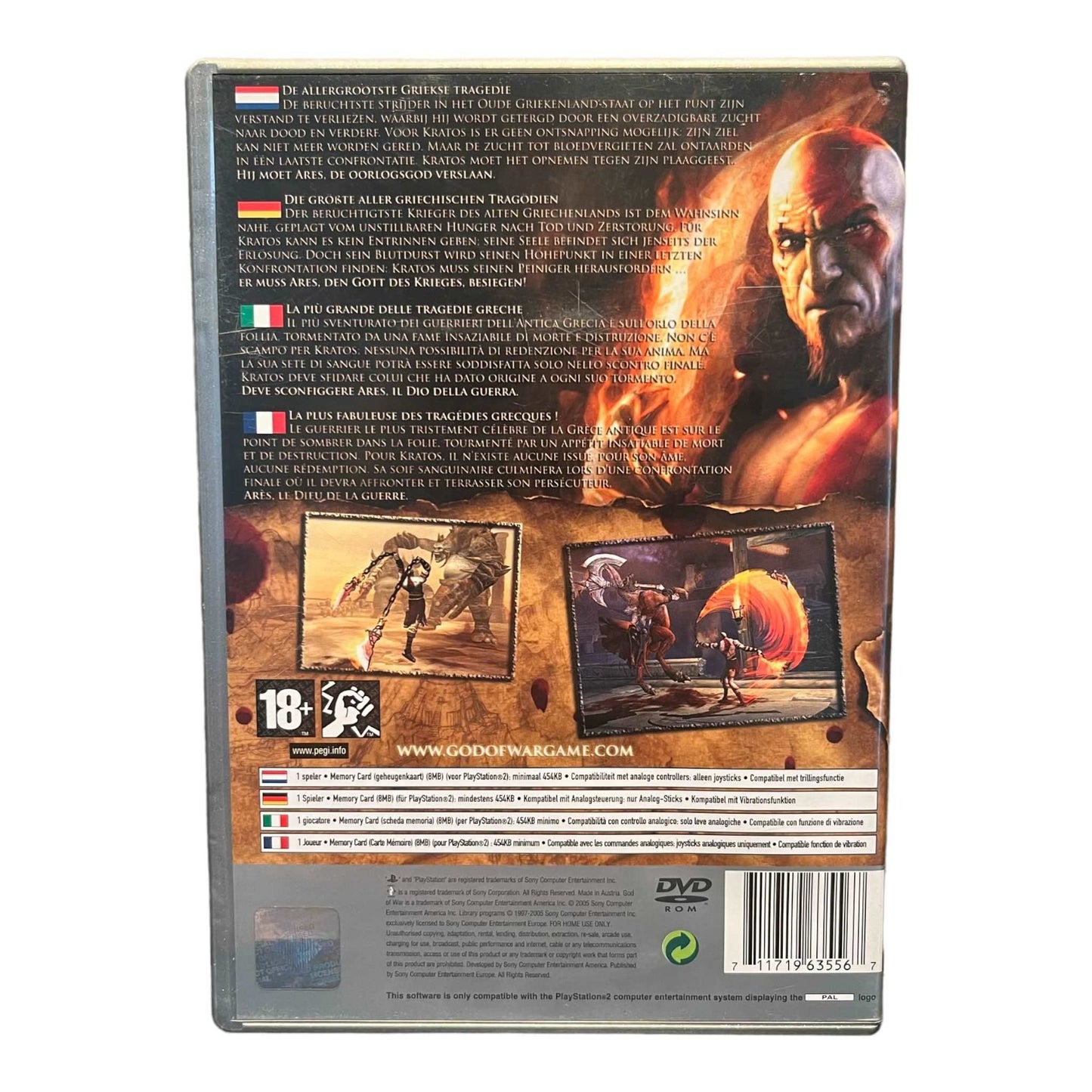 God of War - PS2 - Platinum