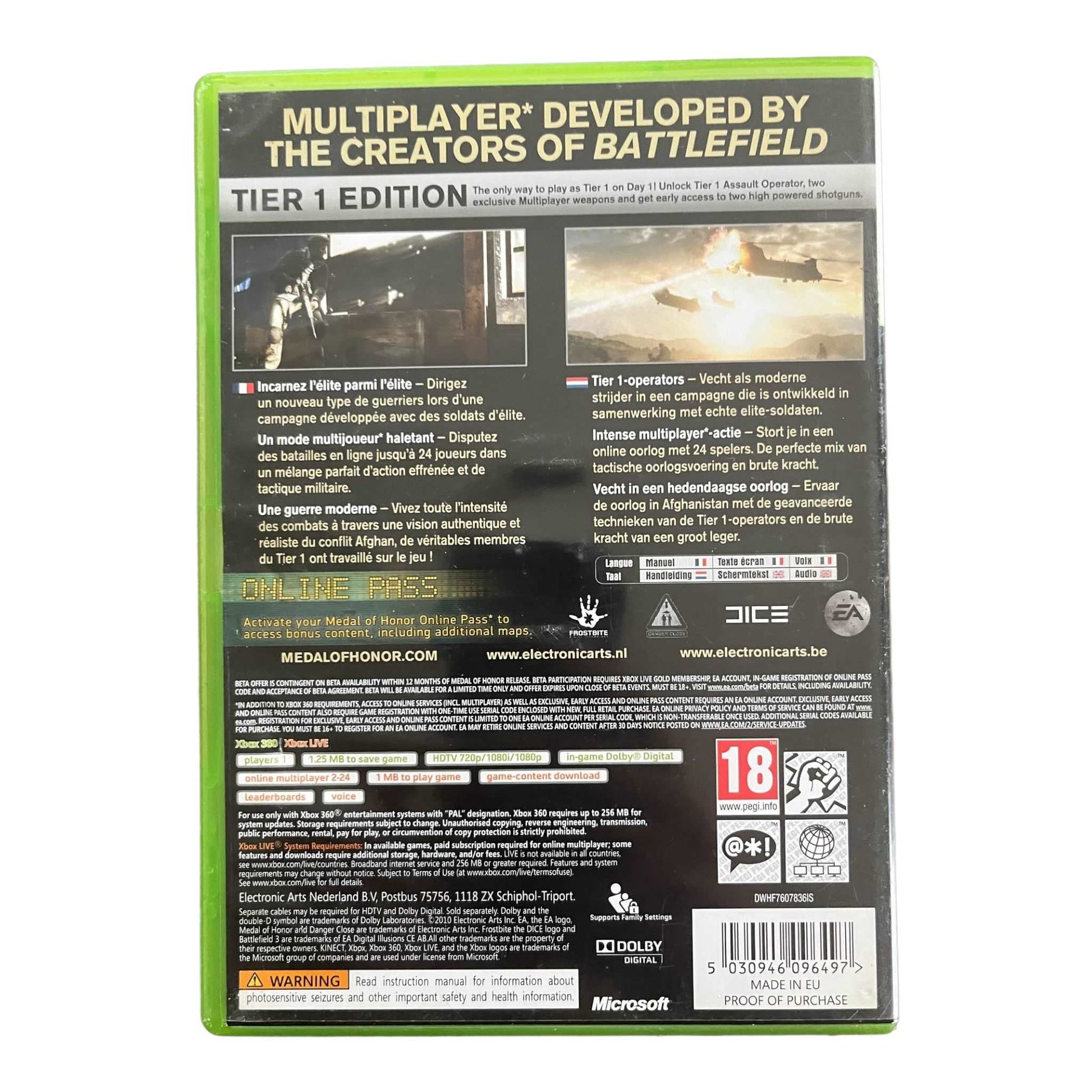 Medal Of Honor Tier 1 Edition - XBox 360
