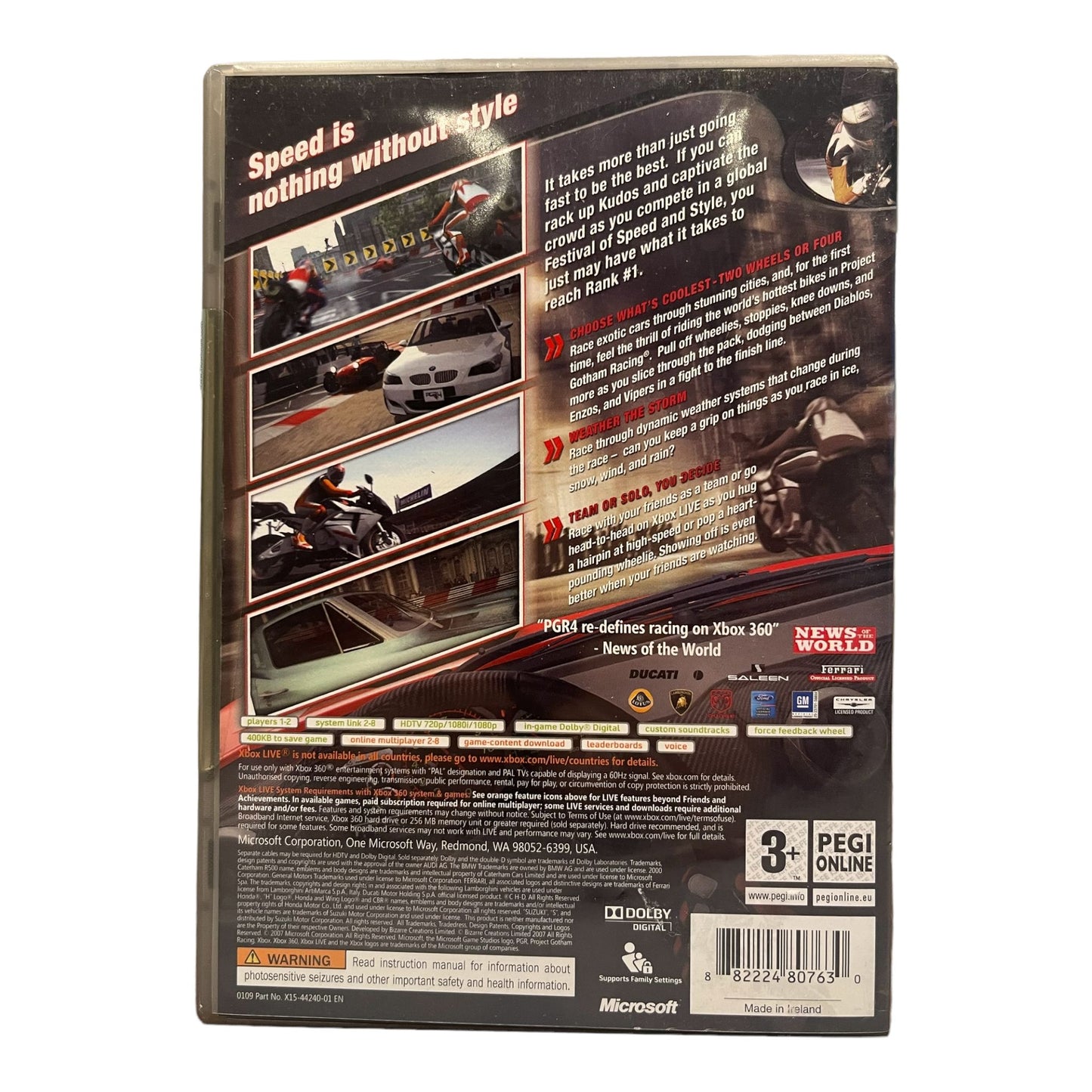 Project Gotham Racing 4 PGR 4 - Classics