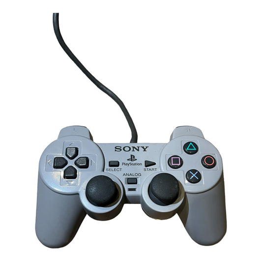 Sony Dual Shock: Playstation 1 Controller - Grey - PS1
