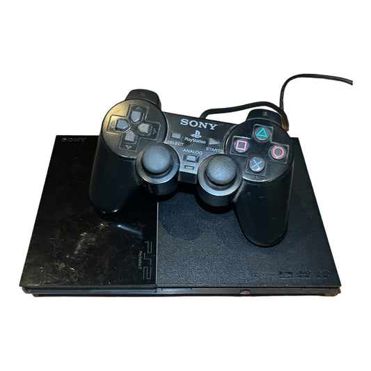 Playstation 2 Console Slim + Controller - PS2 - Black